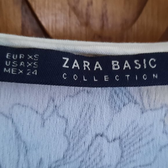 Zara Floral Print Flutter Sleeve Shift/Tunic Dress - Picture 12 of 15